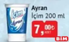 İÇİM AYRAN 200 ML